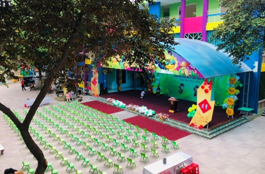Trường mầm non Hàm Rồng tổ chức lễ tổng kết năm học 2023 – 2024